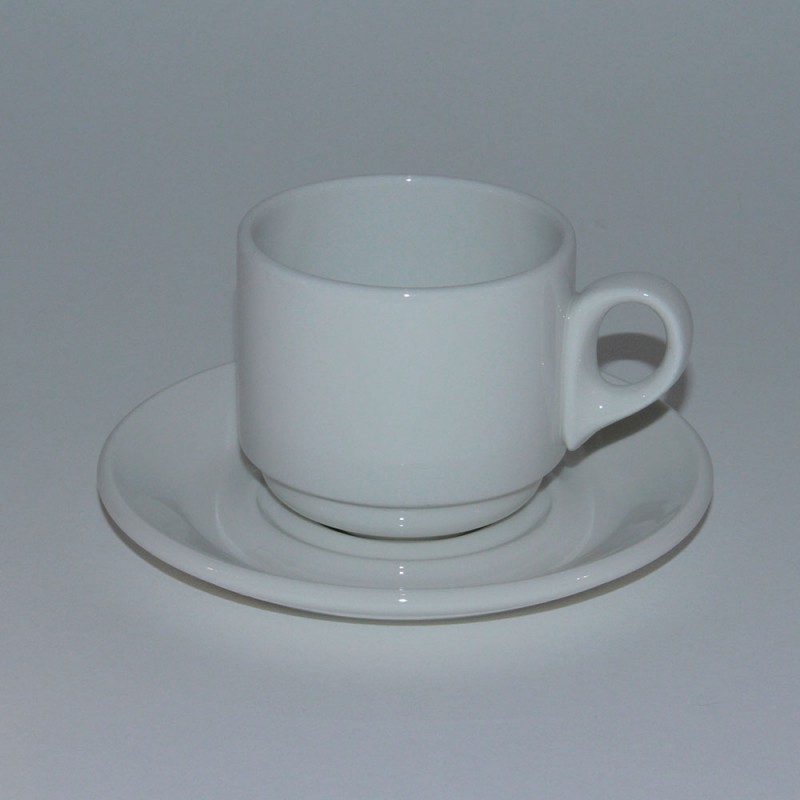 New Classic White Tea Cup & Saucer